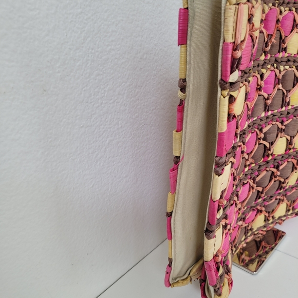 H&M  Colorful woven straw tote tote bag - Picture 5 of 6